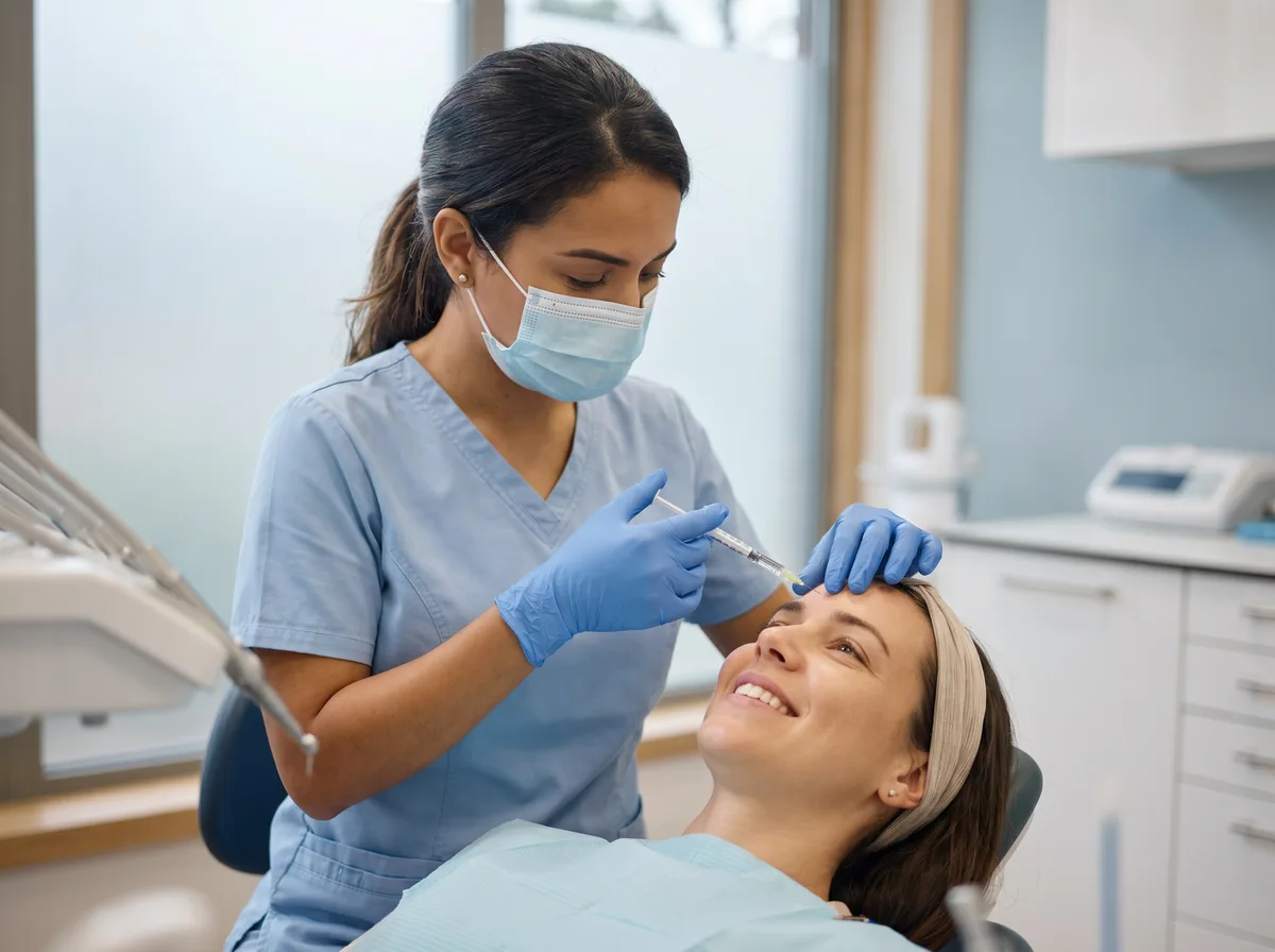 Resultado antes e depois de harmonização facial com botox na Oral Brasil