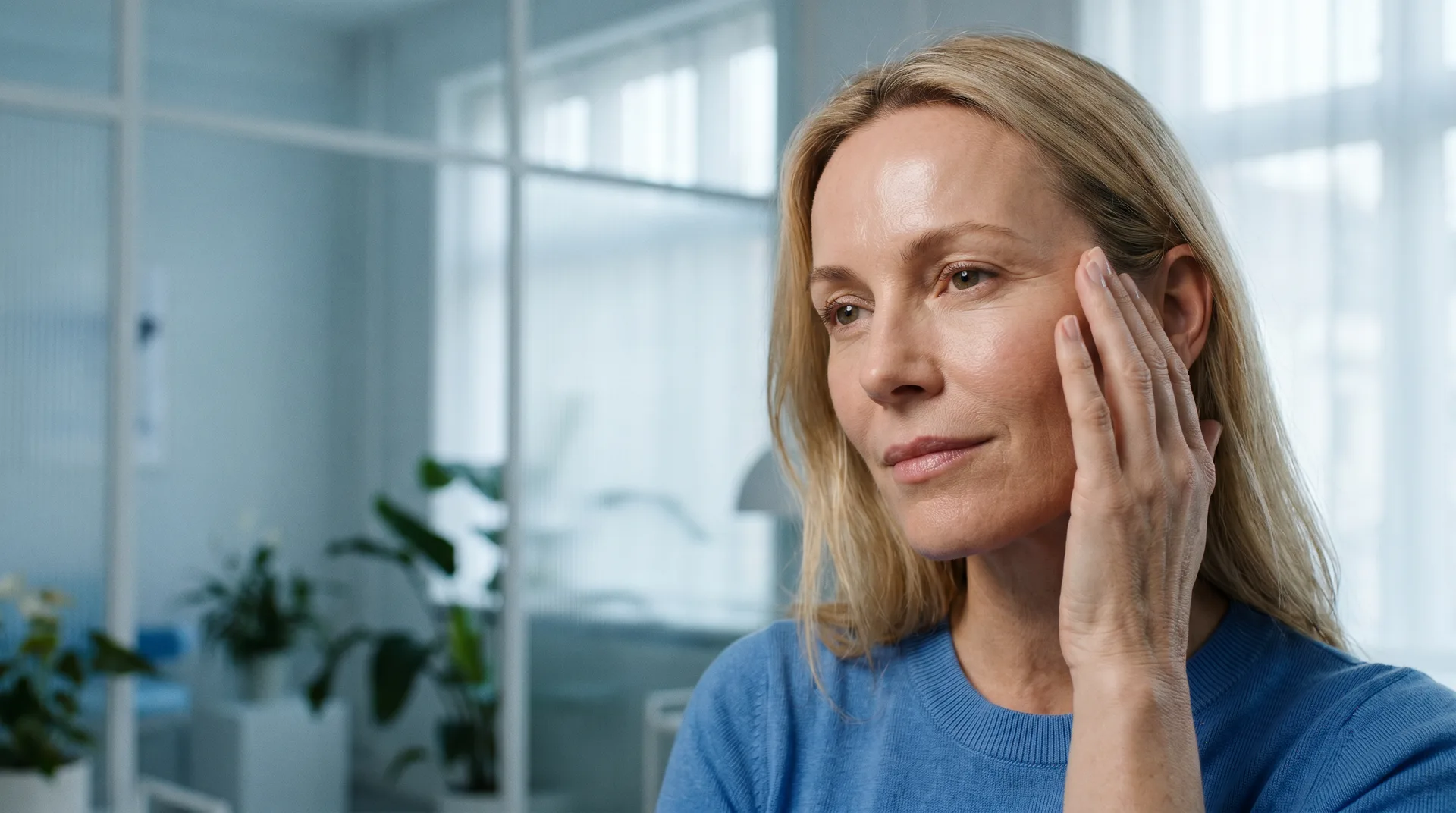 Paciente sorrindo após aplicação de botox na Oral Brasil em São José dos Pinhais