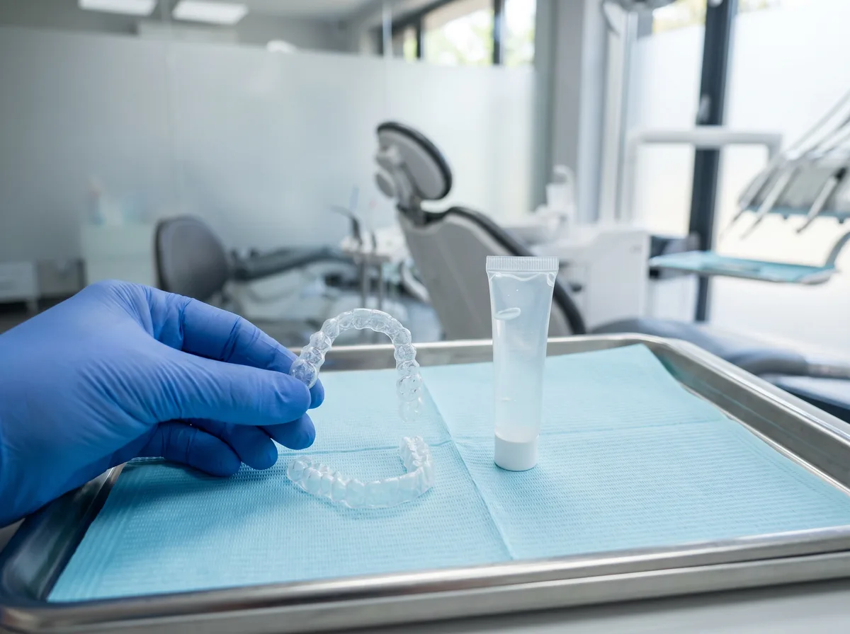 Sorriso saudável e branco após tratamento de clareamento na Oral Brasil