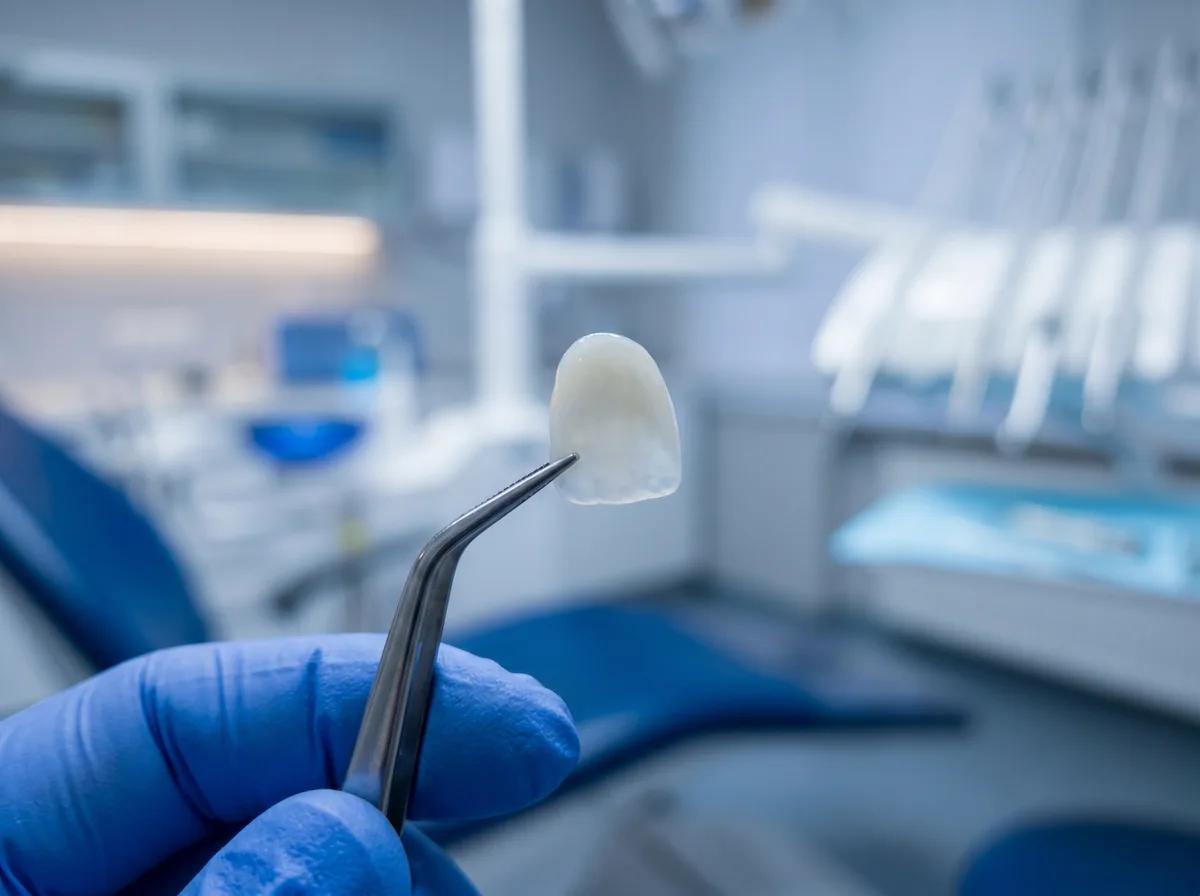 Comparação entre lente de porcelana e lente de resina dental
